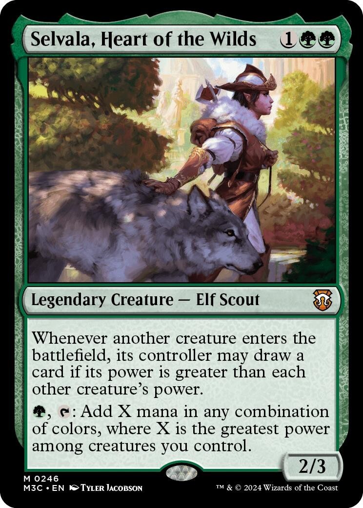 MTG M3C M Selvala, Heart of the Wilds #246 NM MTG M3C M Selvala, Heart of the Wilds #246 NM
