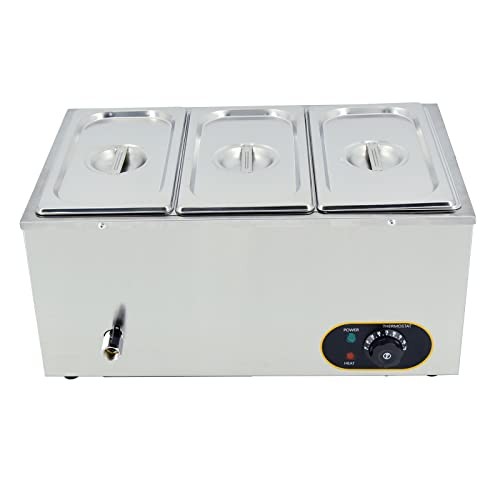 MOOTACO Commercial Food Warmer Stainless Steel Bain Marie - B0C6K5KTHW MOOTACO Commercial Food Warmer Stainless Steel Bain Marie - B0C6K5KTHW