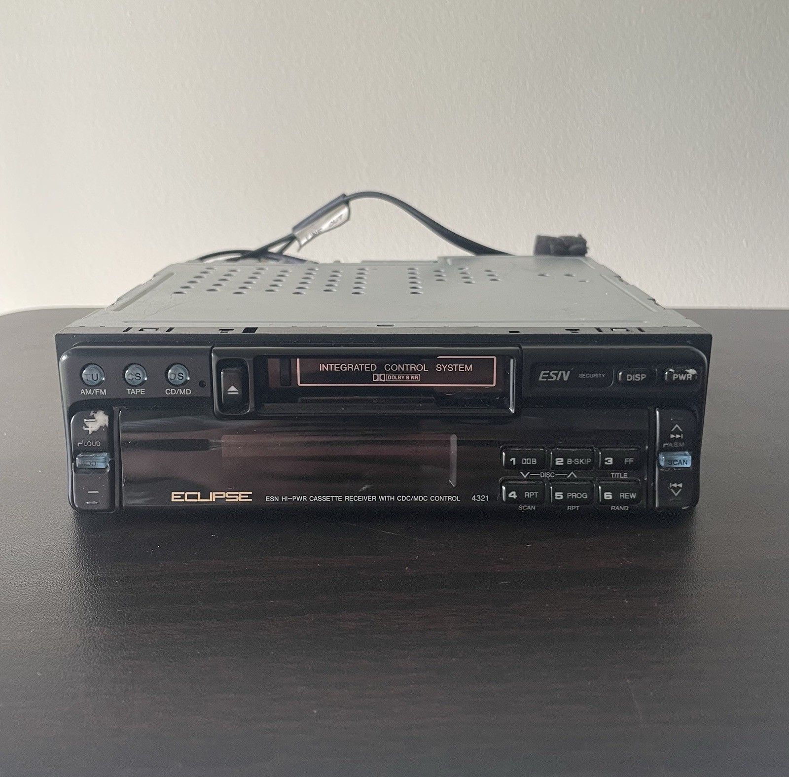 Eclipse 4321 ESN HI-PWR Cassette Player Stereo Receiver with CDC/MDC Control Eclipse 4321 ESN HI-PWR Cassette Player Stereo Receiver with CDC/MDC Control