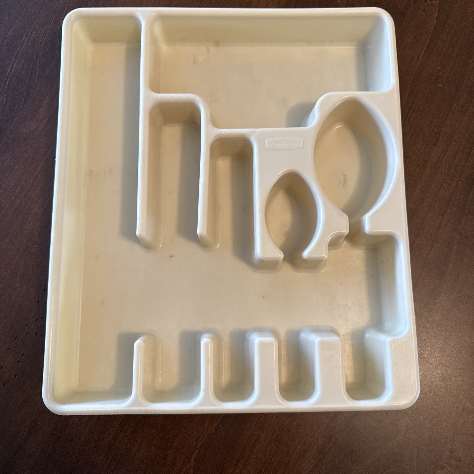 Vintage Rubbermaid 2922 Almond Silverware Utensil Tray Organizer 6 Slot RETRO