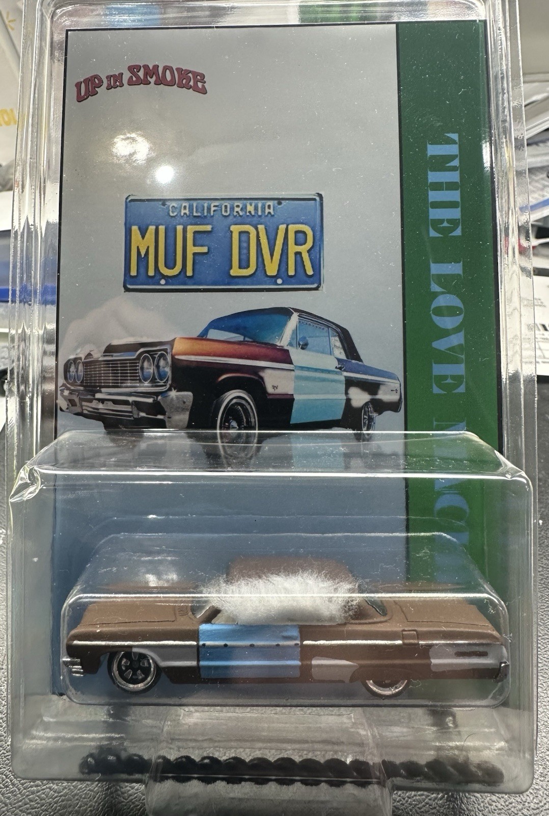 CUSTOM Hot Wheels Cheech & Chong Impala Custom Card CUSTOM Hot Wheels Cheech & Chong Impala Custom Card