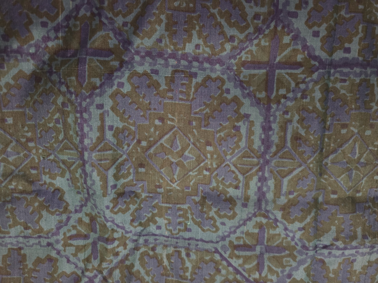 RARE THAI SILK COMPANY 60\'s 100% Silk Fabric Hand Dyed 4ydX38\