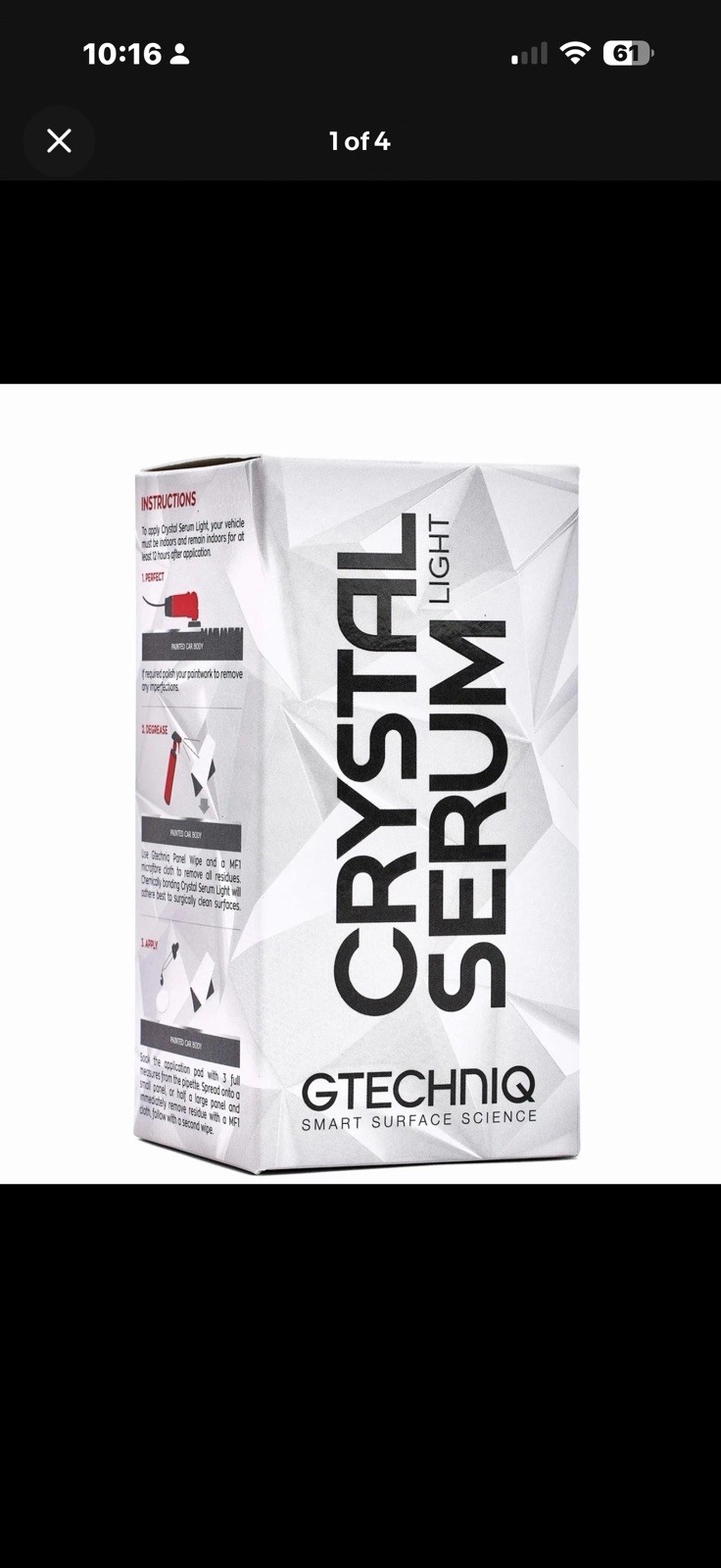 Gtechniq Crystal Serum Light 50ml . Ceramic Paint Coating Kit Gtechniq Crystal Serum Light 50ml . Ceramic Paint Coating Kit