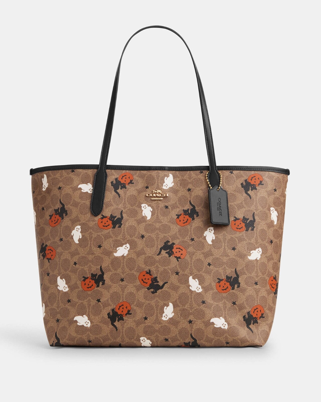 NWT Coach City Tote In Signature Canvas With Halloween 2025🎃💀 CCE69/CCE70 NWT Coach City Tote In Signature Canvas With Halloween 2025🎃💀 CCE69/CCE70