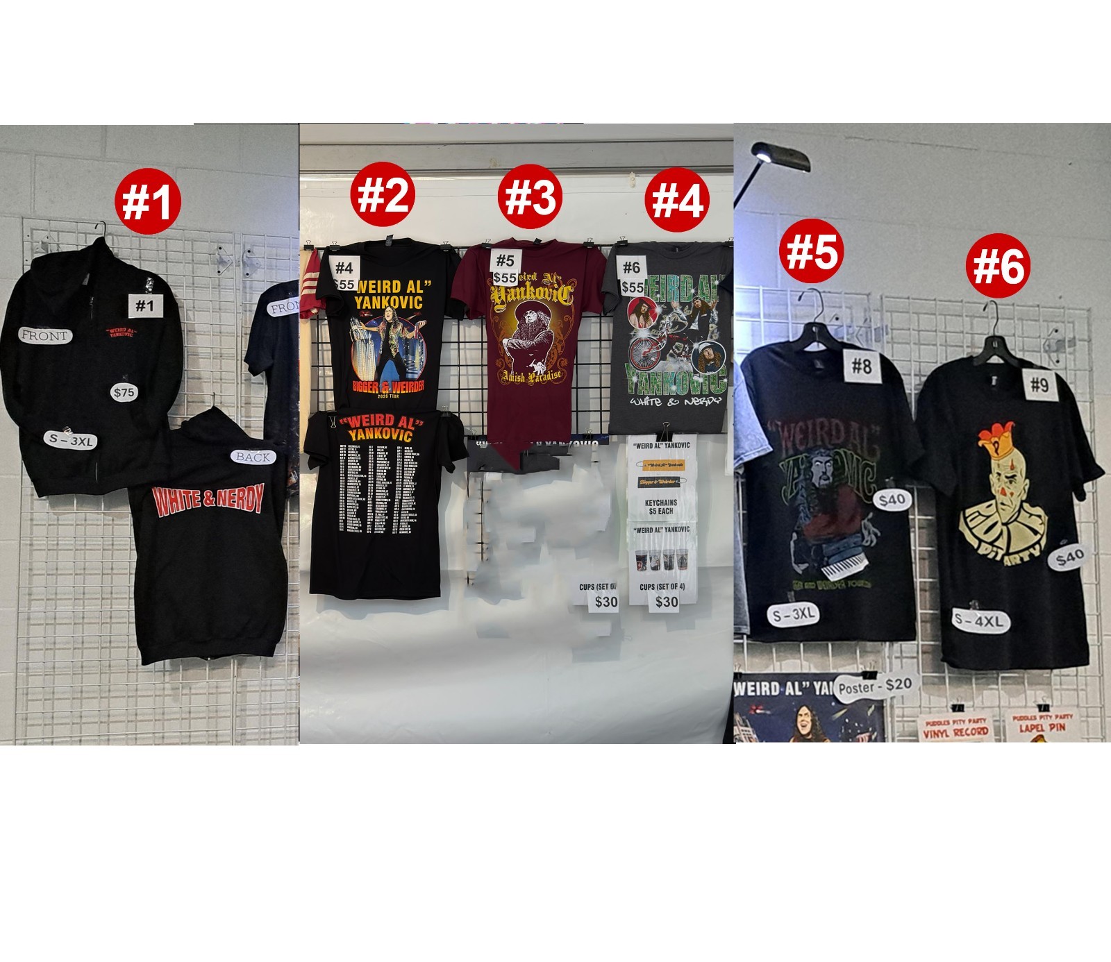 Weird Al Yankovic Bigger And Weirder 2026 Tour Merch reprint T-Shirt Zip Hoodie