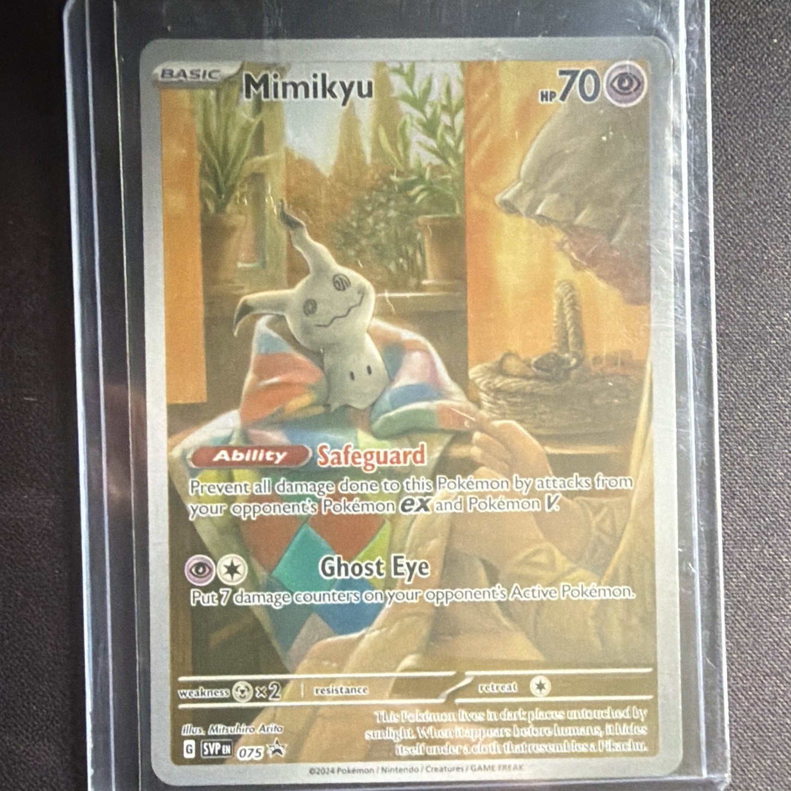 The Pokémon Company Mimikyu 075 SV: Scarlet & Violet Promo English Holo 2024 The Pokémon Company Mimikyu 075 SV: Scarlet & Violet Promo English Holo 2024
