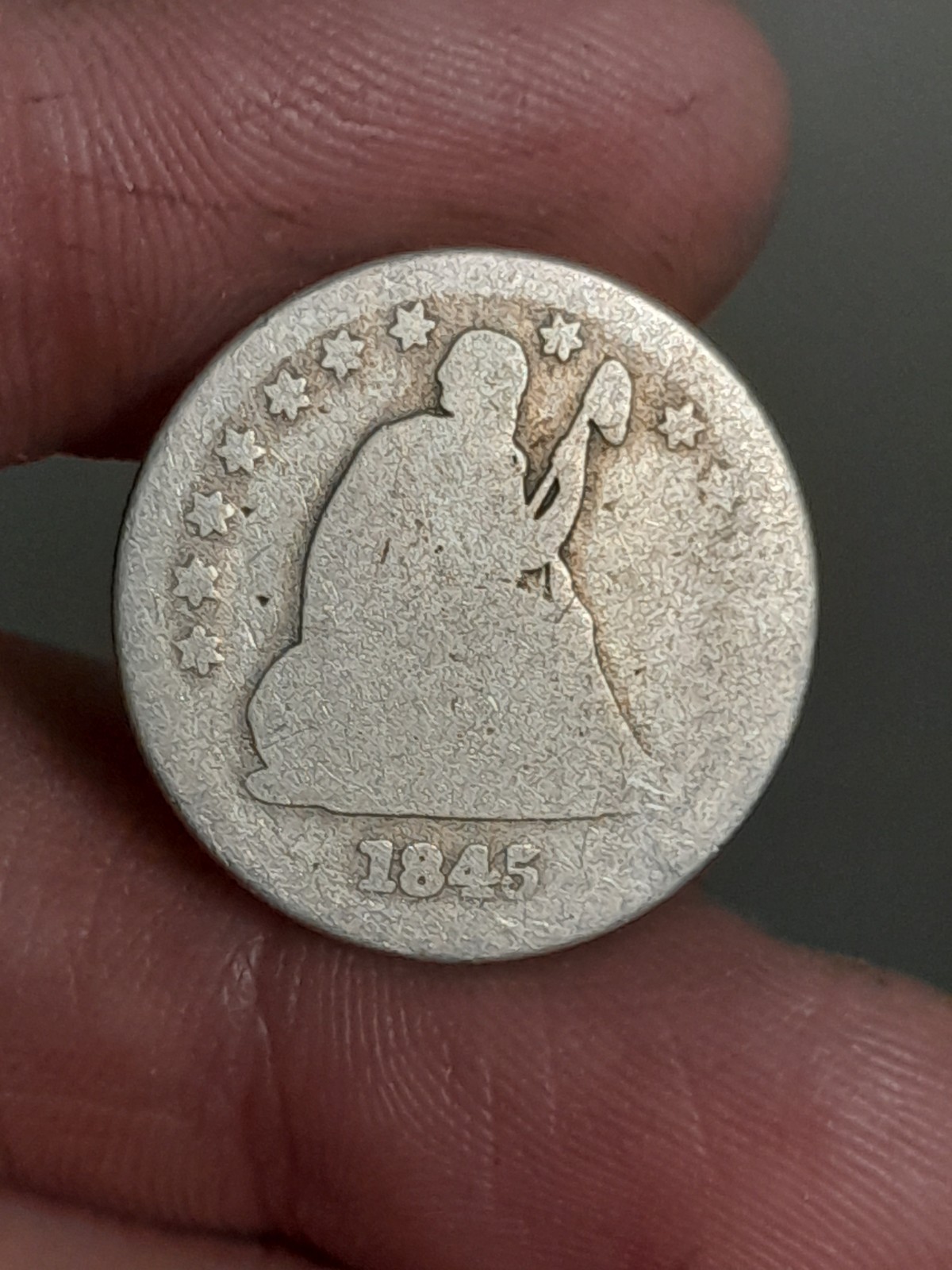 1845- P Liberty Seated Quarter 1845- P Liberty Seated Quarter