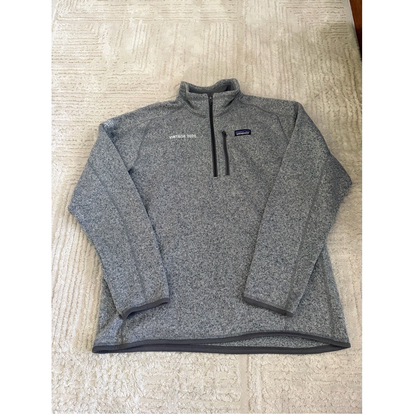 Patagonia Better Sweater Gray Quarter Zip Pullover Fleece