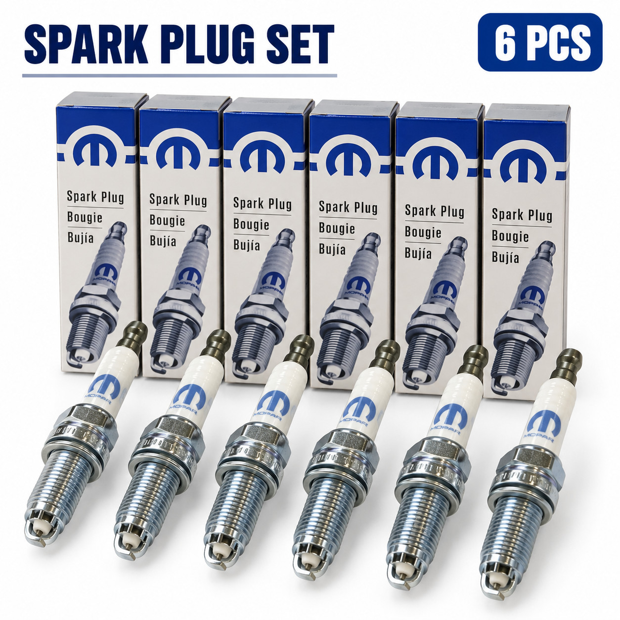 6X SP149125AE Iridium Spark Plugs Chrysler Dodge Jeep Ram 3.6L Pentastar V6 Set