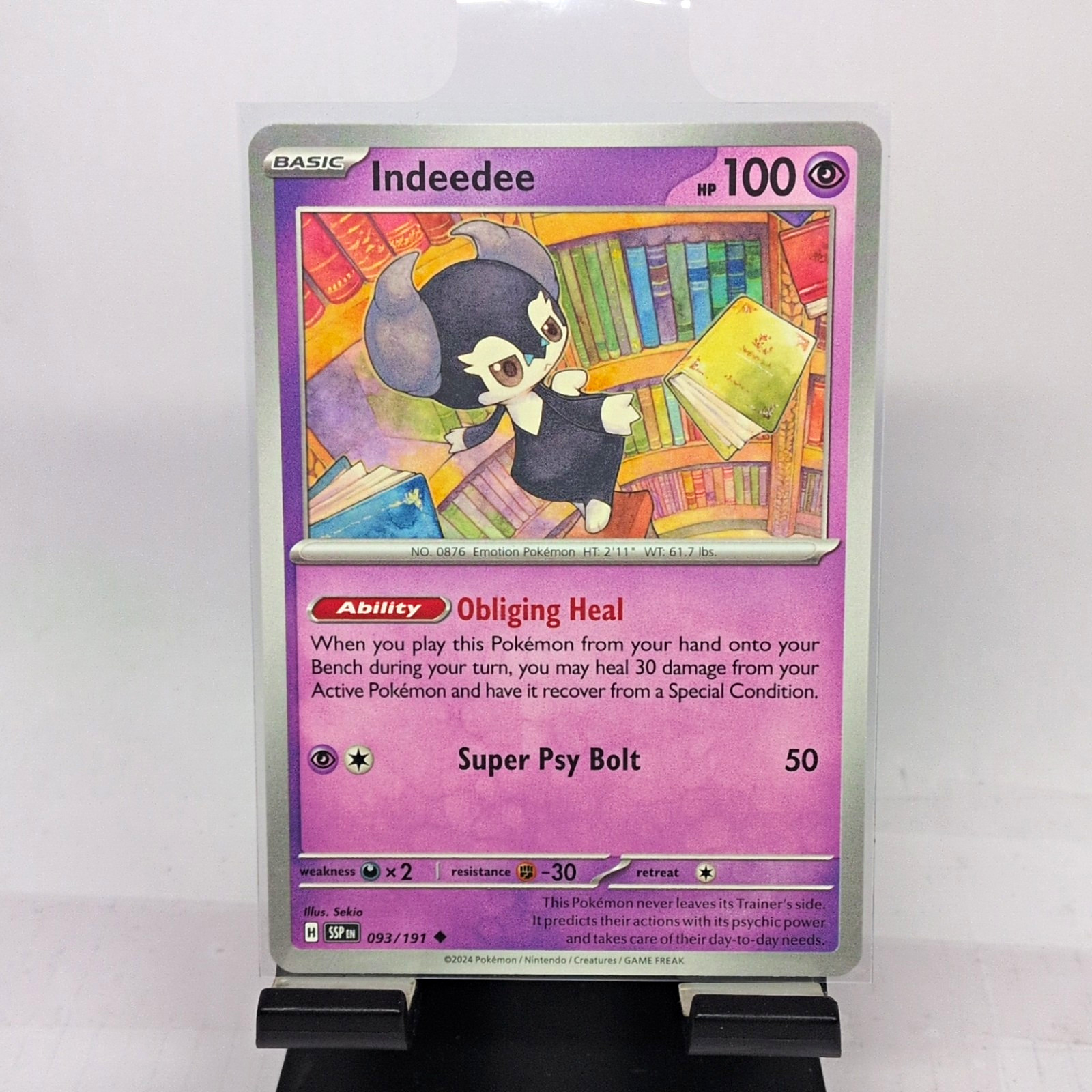 The Pokemon Company Pokemon TCG Indeedee 093/191 Surging Sparks Reverse Holo EN