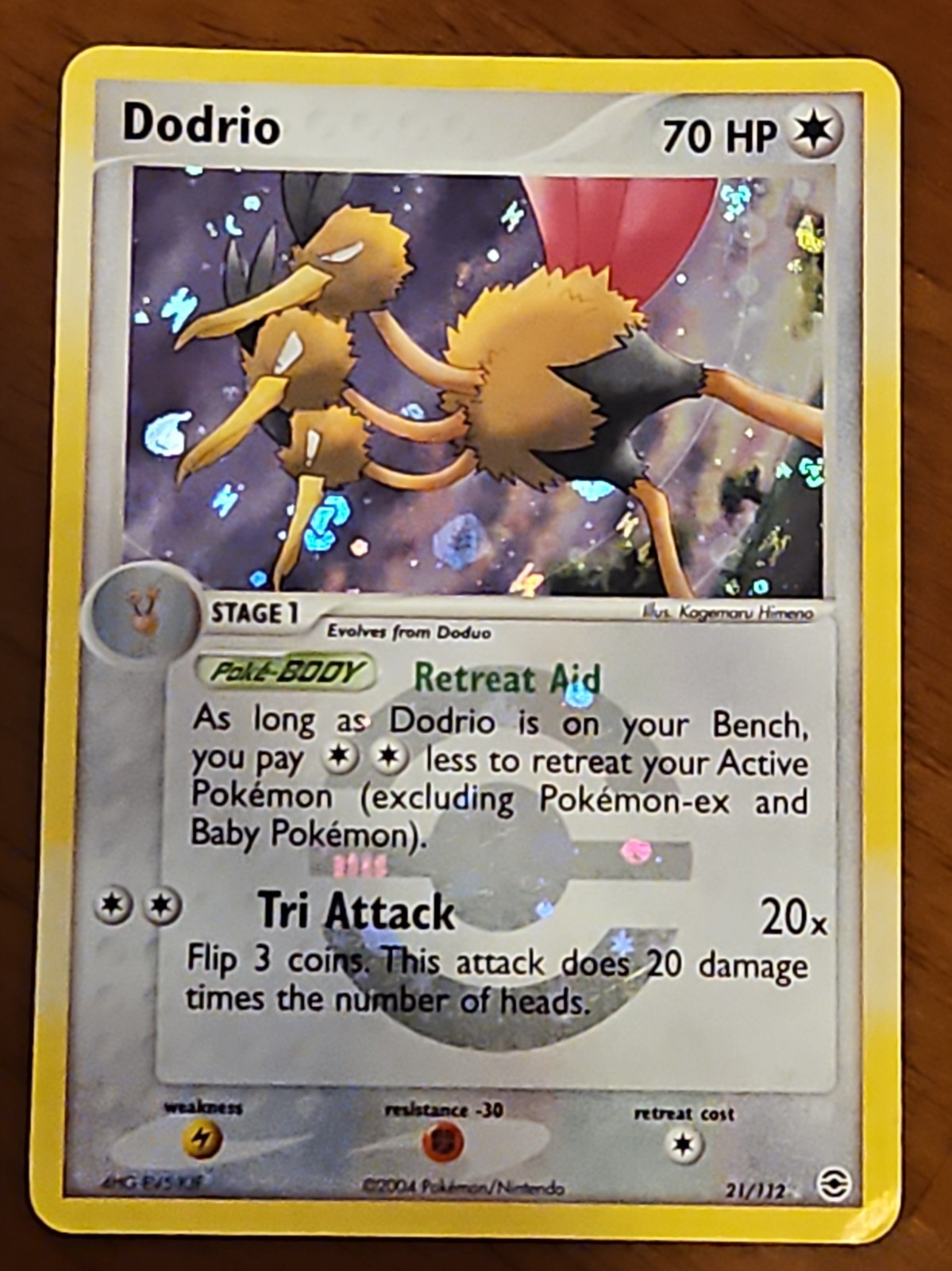 Dodrio 21/112 EX FireRed & LeafGreen Reverse Holo LP Dodrio 21/112 EX FireRed & LeafGreen Reverse Holo LP