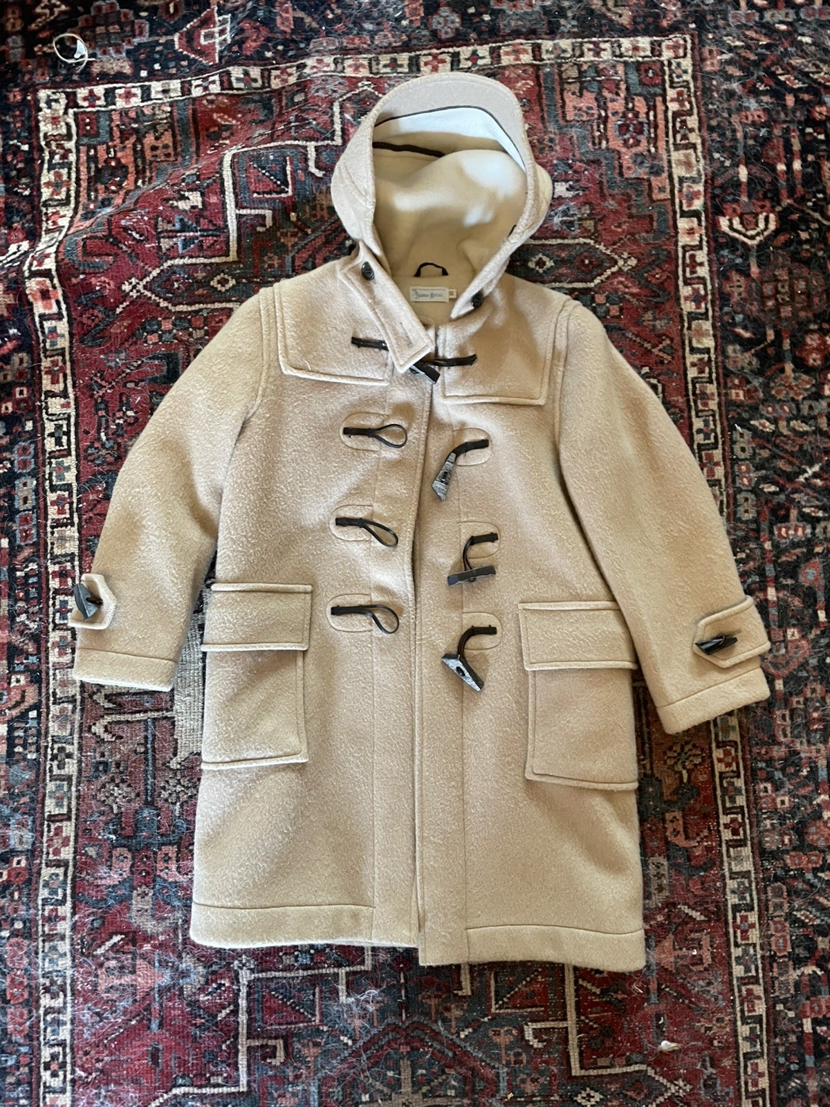 vintage 70s made in england neiman marcus duffle camel coat toggle wool prep vintage 70s made in england neiman marcus duffle camel coat toggle wool prep