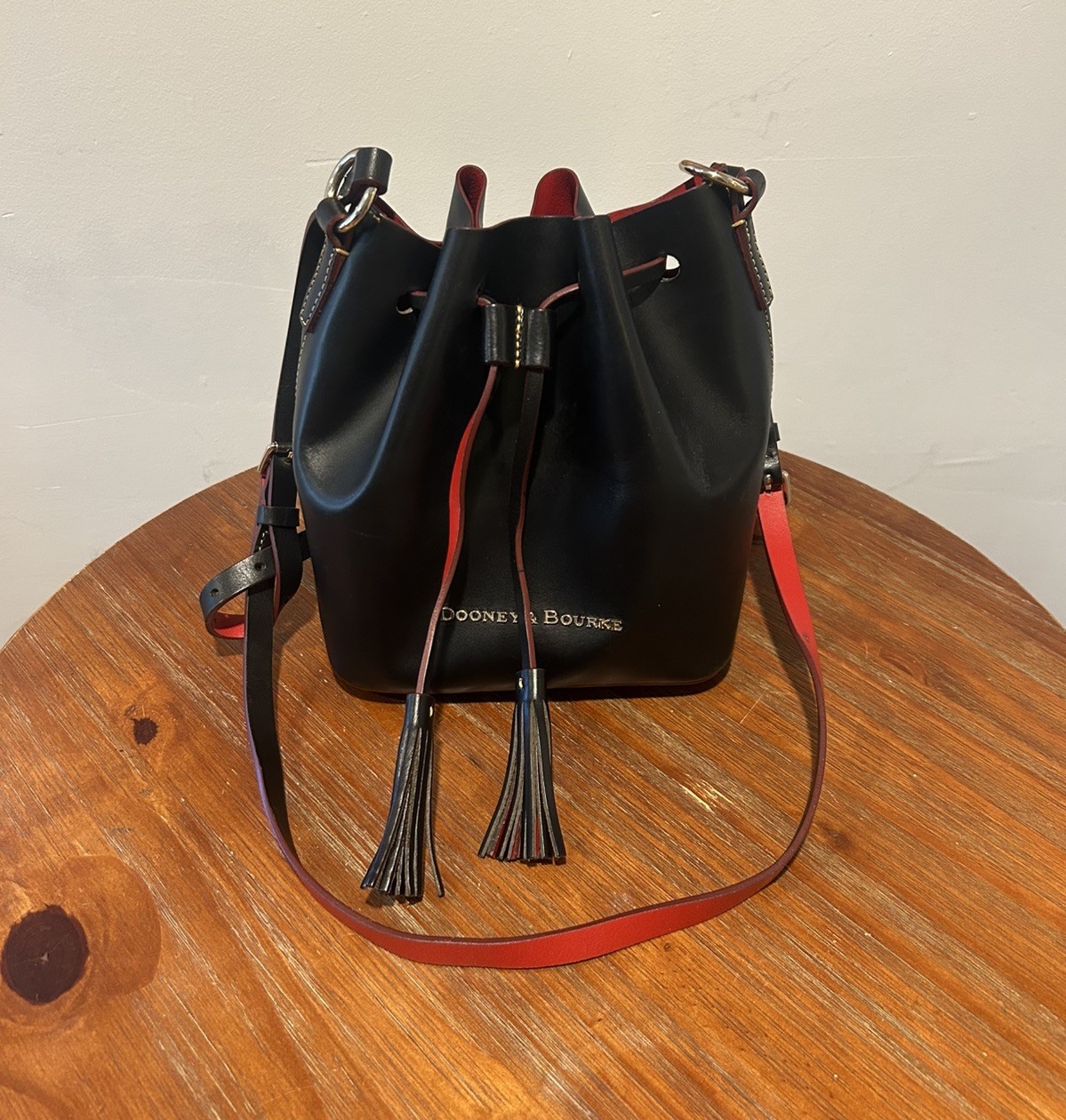 NWOT Dooney & Bourke Serena Black Leather Bucket Bag NWOT Dooney & Bourke Serena Black Leather Bucket Bag