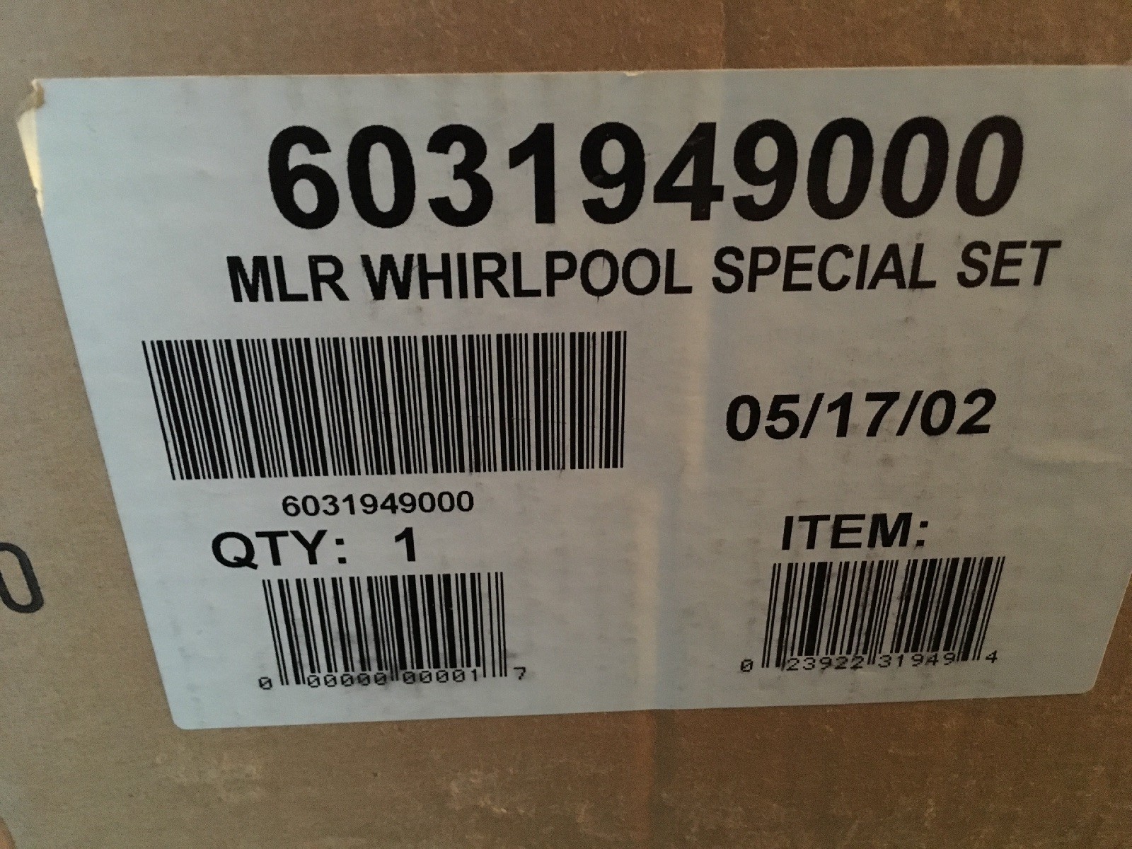 Lionel ~ Very Rare / Limited Edition 6-31949 MLR Whirlpool Special Set 2002 Lionel ~ Very Rare / Limited Edition 6-31949 MLR Whirlpool Special Set 2002
