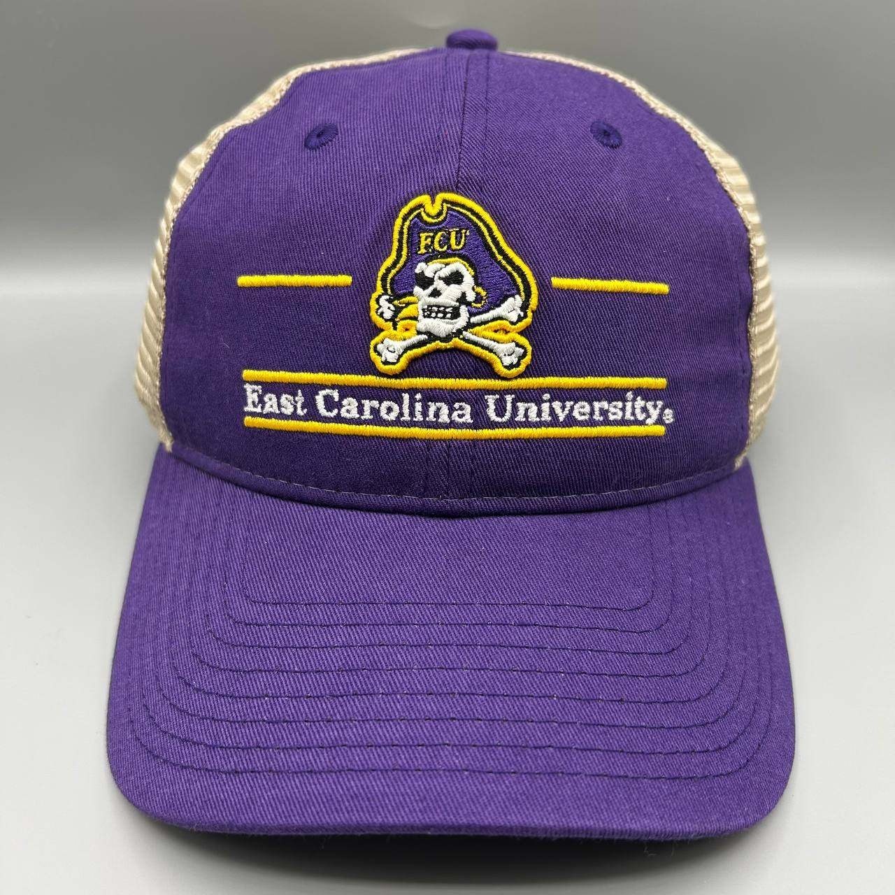 Vintage East Carolina Pirates Trucker Hat Men NCAA The Game Snap Back Cap New Vintage East Carolina Pirates Trucker Hat Men NCAA The Game Snap Back Cap New