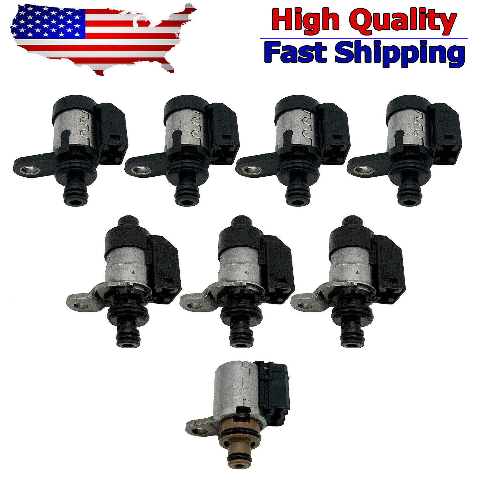 8Pcs 5EAT Transmission Solenoids Kit 5-Speed for Subaru 31705-AA430 OEM 8Pcs 5EAT Transmission Solenoids Kit 5-Speed for Subaru 31705-AA430 OEM