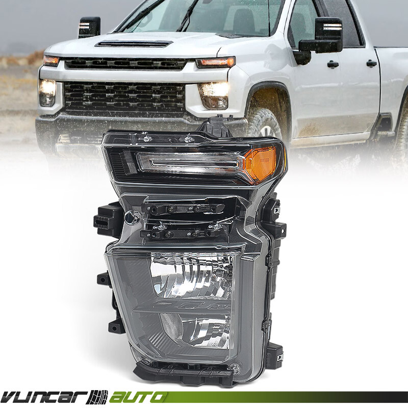 For Chevy Silverado 2500HD 3500HD 2020-2023 Halogen Headlight Driver Left LH