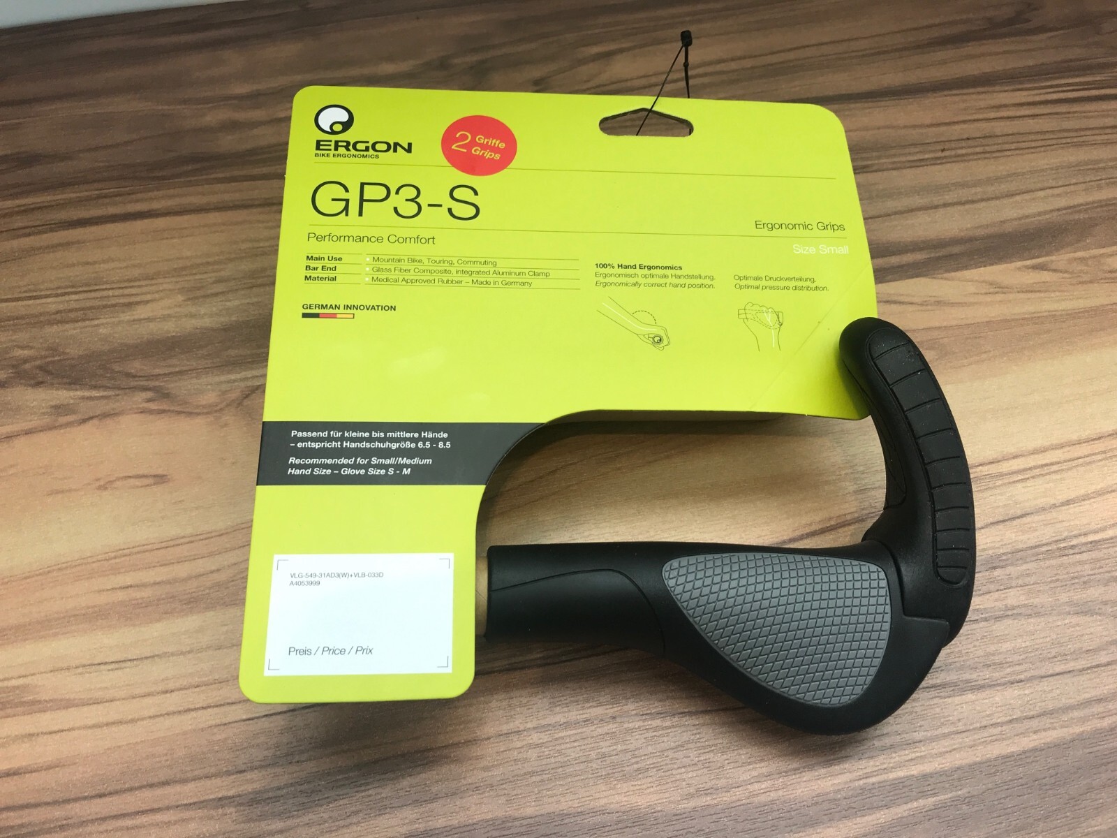 Ergon GP3 grips, size: Small Ergon GP3 grips, size: Small
