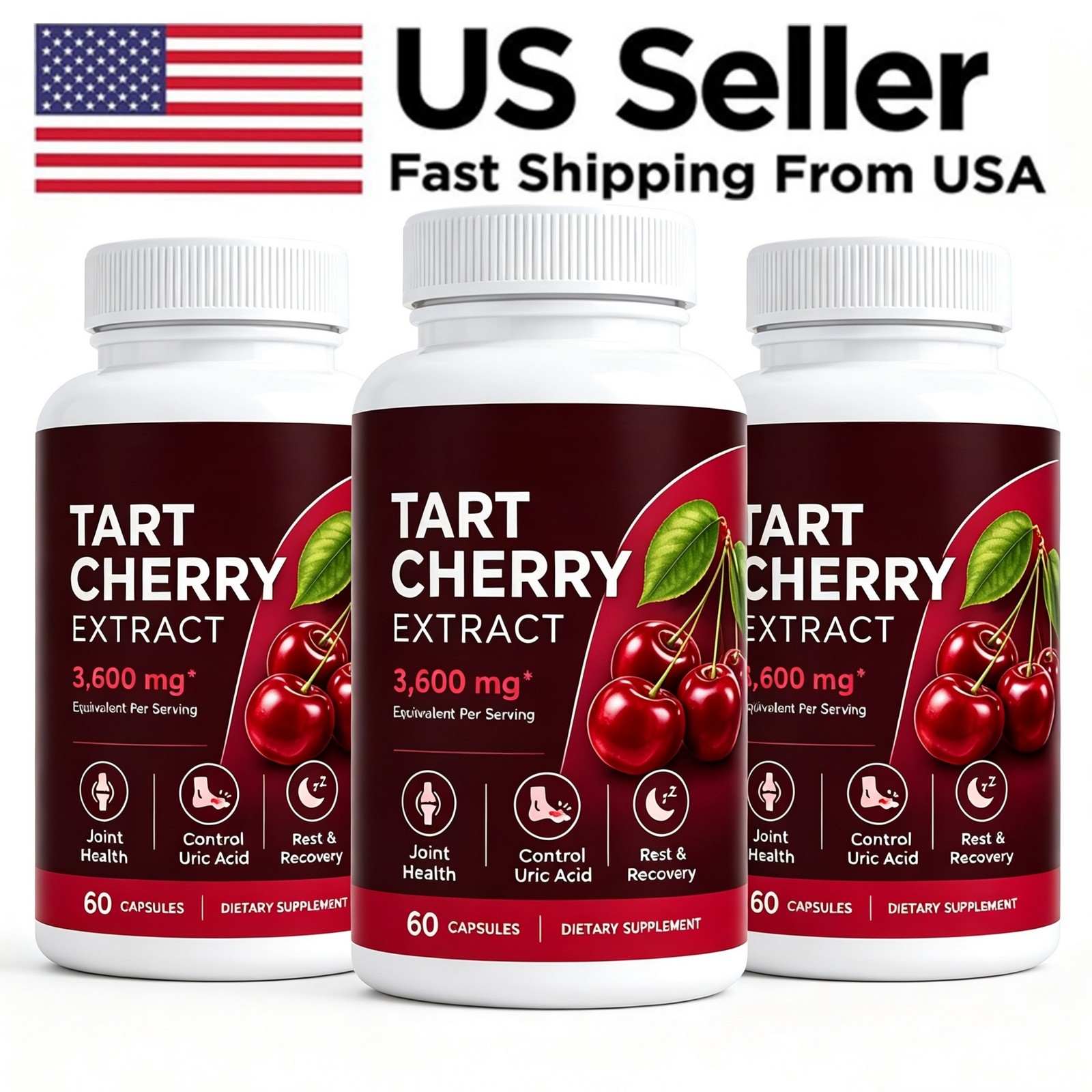 3 PACK Good Grove Tart Cherry Extract,Goodgrove Tart Cherry Cold Extracted