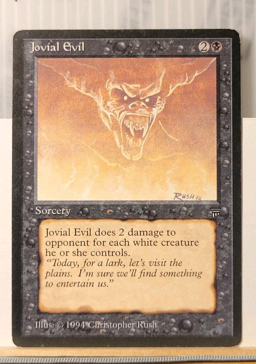 Mtg JOVIAL EVIL LP English Legends Reserve List -Argo-