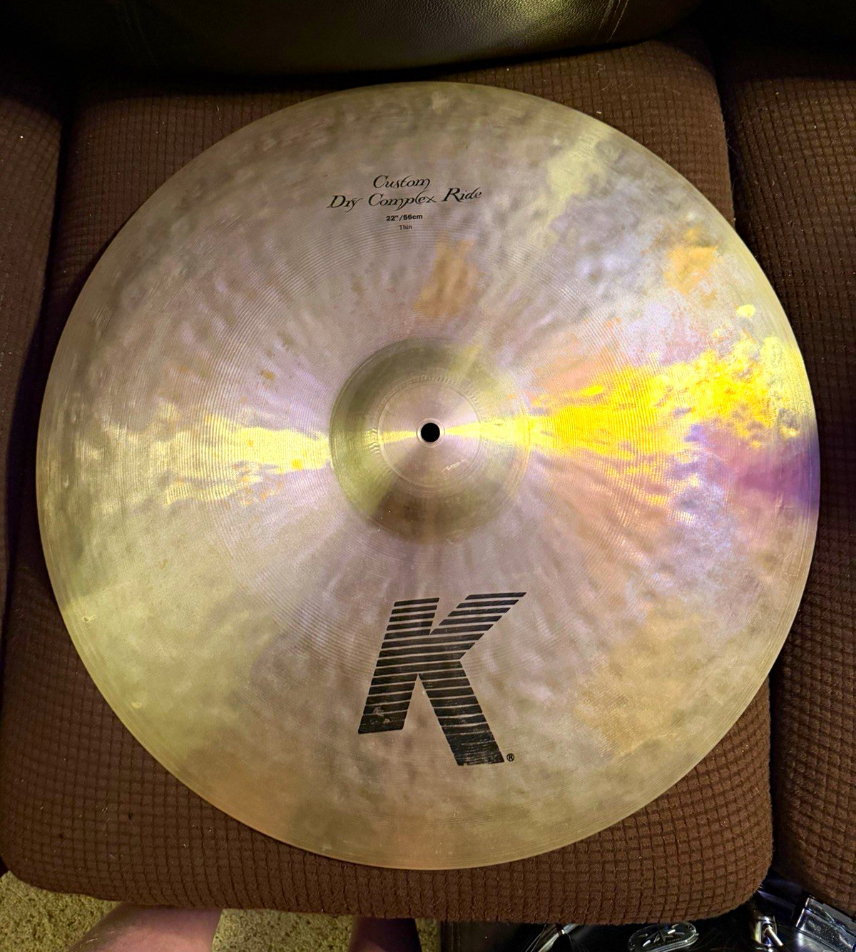 Zildjian K Custom Dry Complex Ride Cymbal 22in/56cm Thin 1pc Zildjian K Custom Dry Complex Ride Cymbal 22in/56cm Thin 1pc