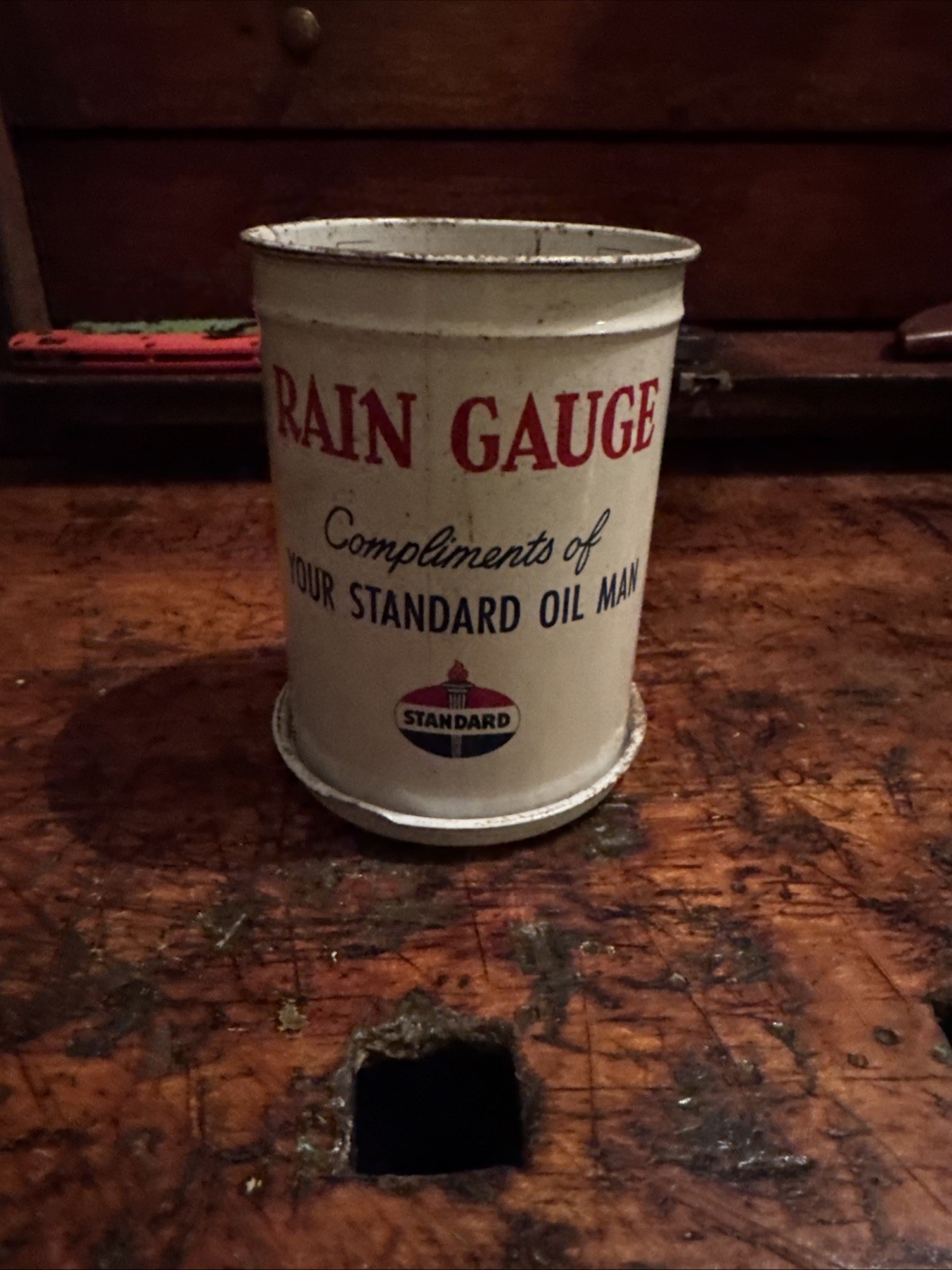 Vintage Standard Oil Rain Gauge Gas Station