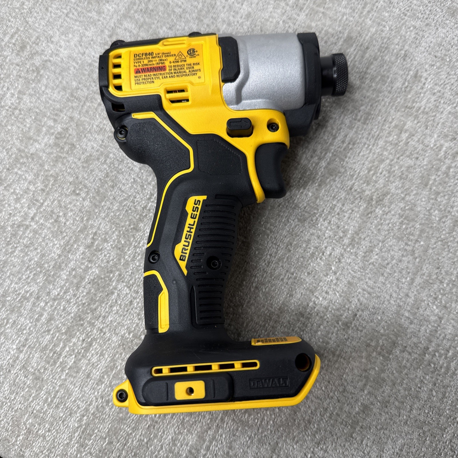 DeWALT GENUINE DCF840B 20V 20 Volt Brushless Cordless 1/4\