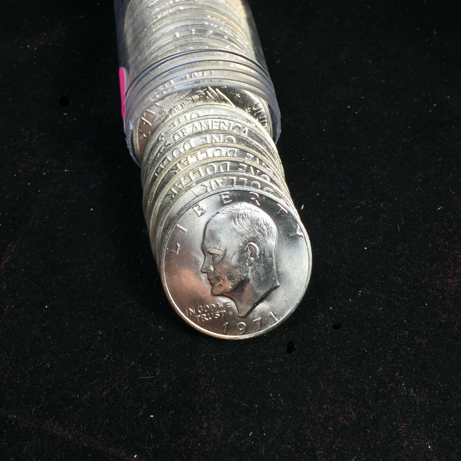 1971-S 40% Silver Eisenhower Ike Dollars Business Strike 20 Coin Roll 