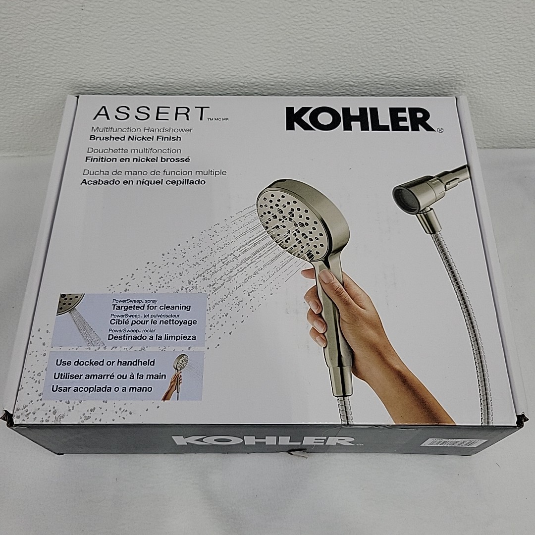 Kohler Assert Multifunction Handshower – Brushed Nickel Finish R38755-G-BN Kohler Assert Multifunction Handshower – Brushed Nickel Finish R38755-G-BN