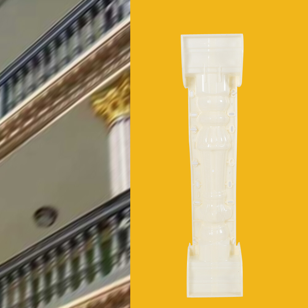 89cm Roman Concrete Column Mold Balcony Garden Pool Fence Cement Railing Mold