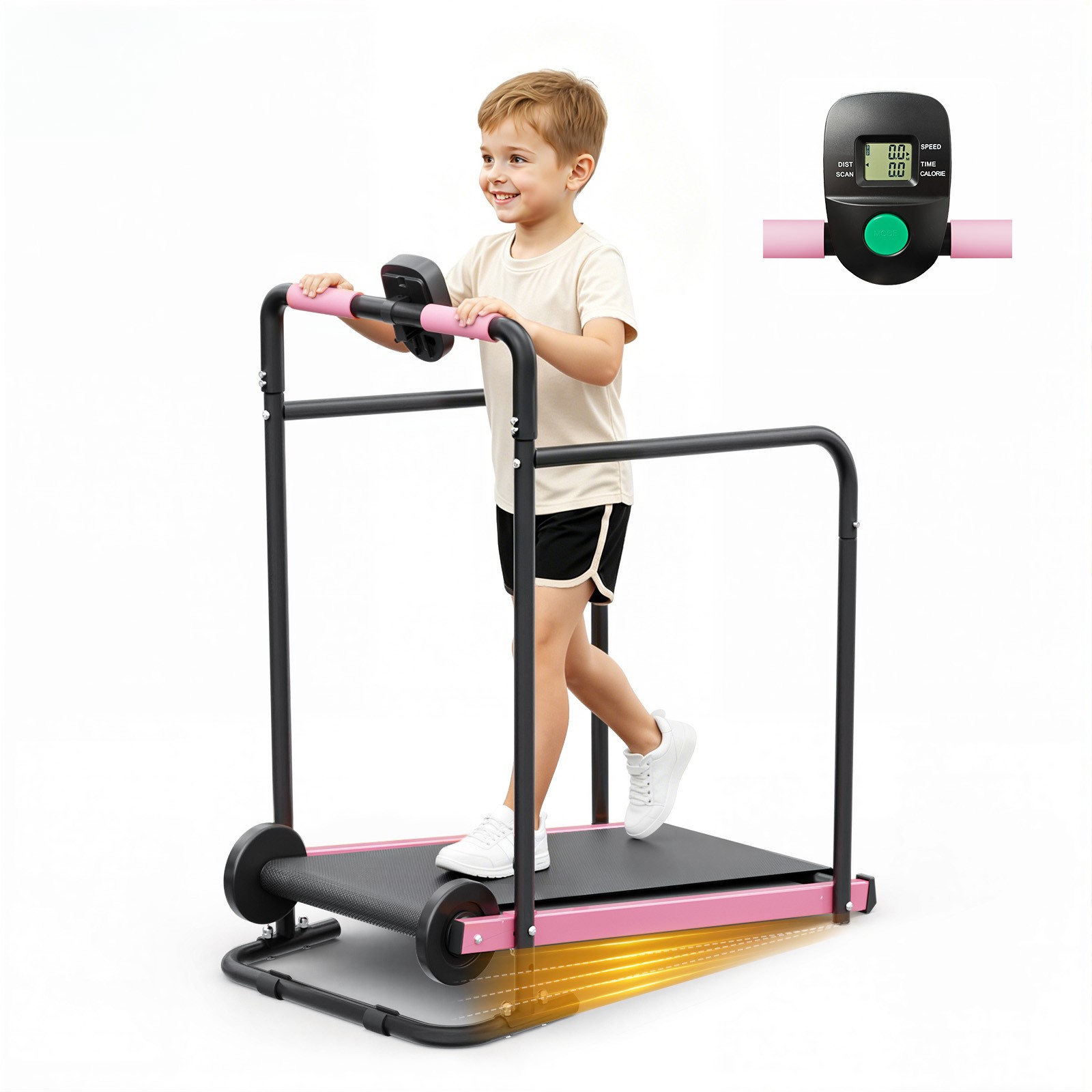 AKLUER Kids Walking Pad Treadmill Non-Electric Indoor Exercise Equipment For kid