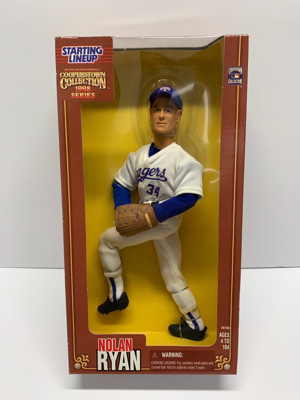VTG 1998 Cooperstown Collection Starting Lineup Nolan Ryan 12” Poseable Figure.