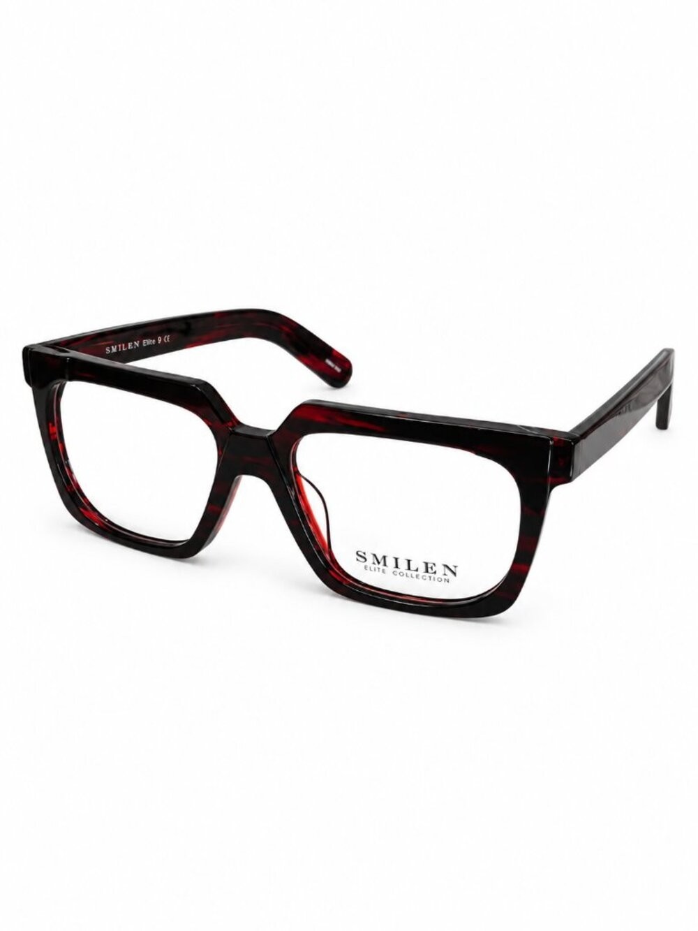 Smilen Elite 9 Red/Black 53-17-148 Eyeglasses Frames Smilen Elite 9 Red/Black 53-17-148 Eyeglasses Frames
