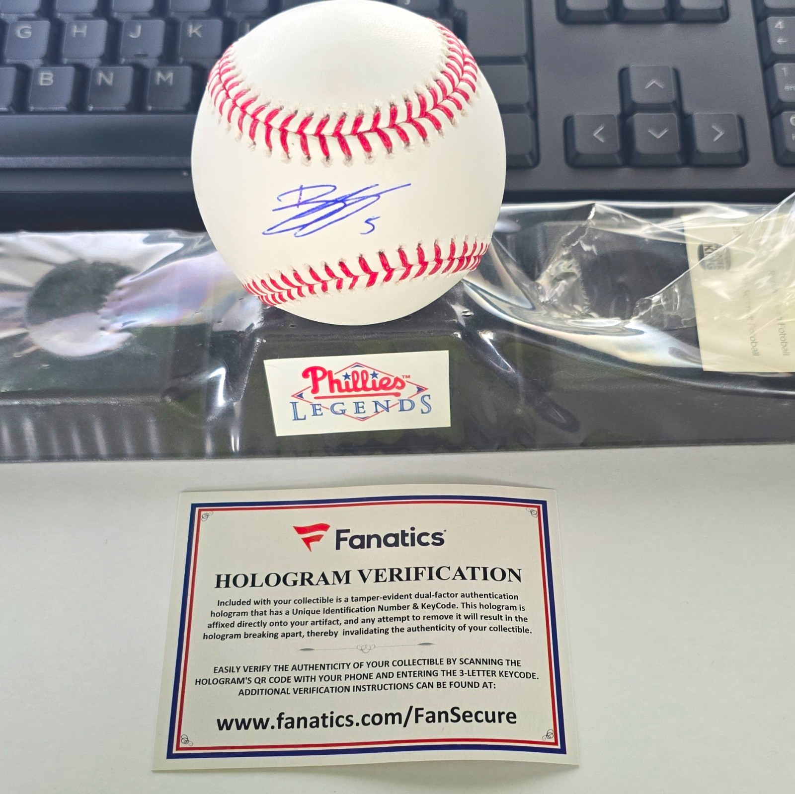 Bryson Stott Signed Original Baseball Fanatics Authentic Philadelphia Phillies Bryson Stott Signed Original Baseball Fanatics Authentic Philadelphia Phillies