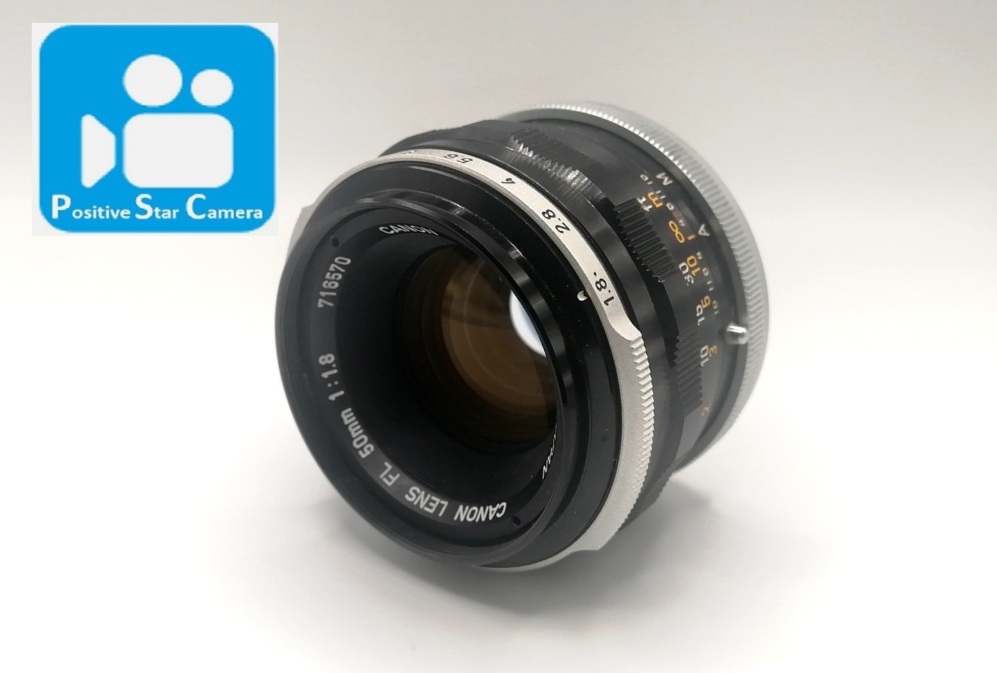 🎦👀⭐Exc+3⭐ Canon FL 50mm F/1.8 MF Standard Prime Lens From JAPAN