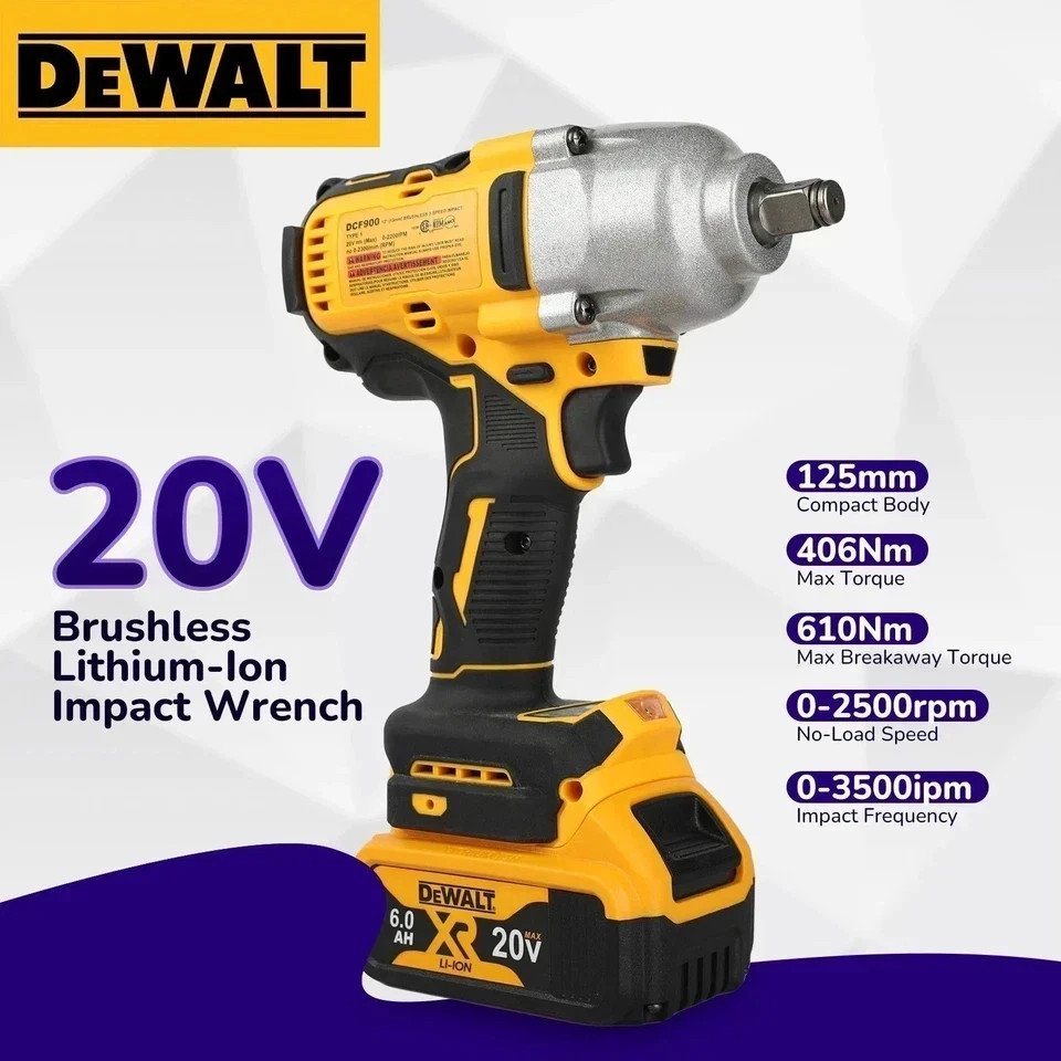 DeWALT DCF900 20V Brushless Impact Wrench 1/2\ DeWALT DCF900 20V Brushless Impact Wrench 1/2\