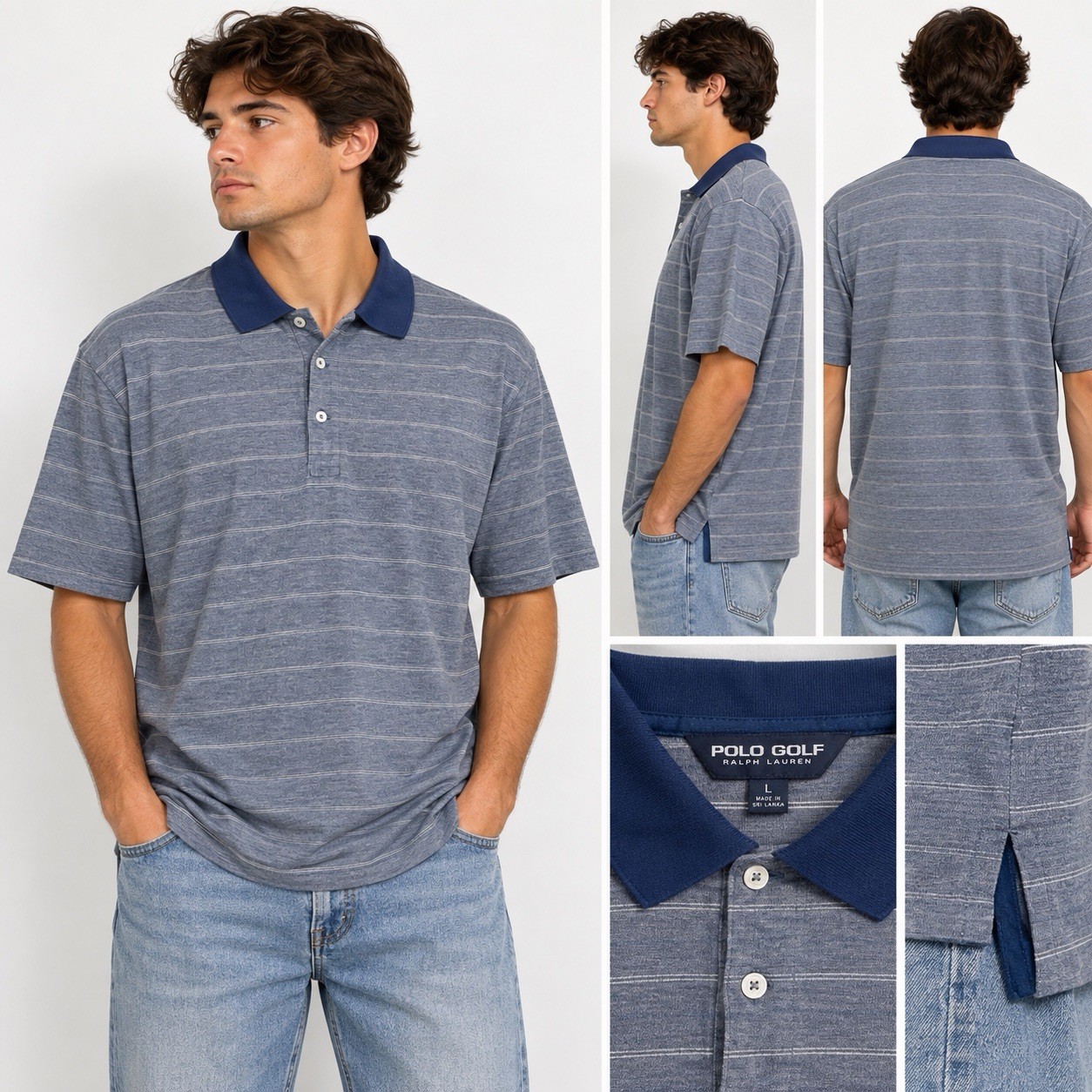 Vintage Polo Golf Ralph Lauren Shirt Mens Small Navy Blue Pima Cotton Luxury 90s Vintage Polo Golf Ralph Lauren Shirt Mens Small Navy Blue Pima Cotton Luxury 90s