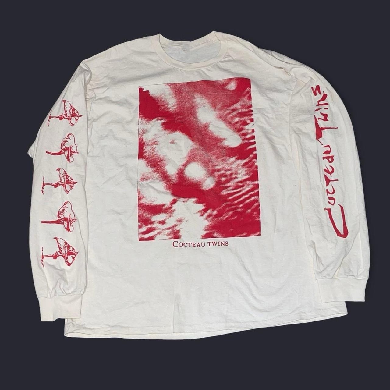 Rare VTG Cocteau Twins Blue Bell Knoll T-Shirt  Long Sleeve NEZL115