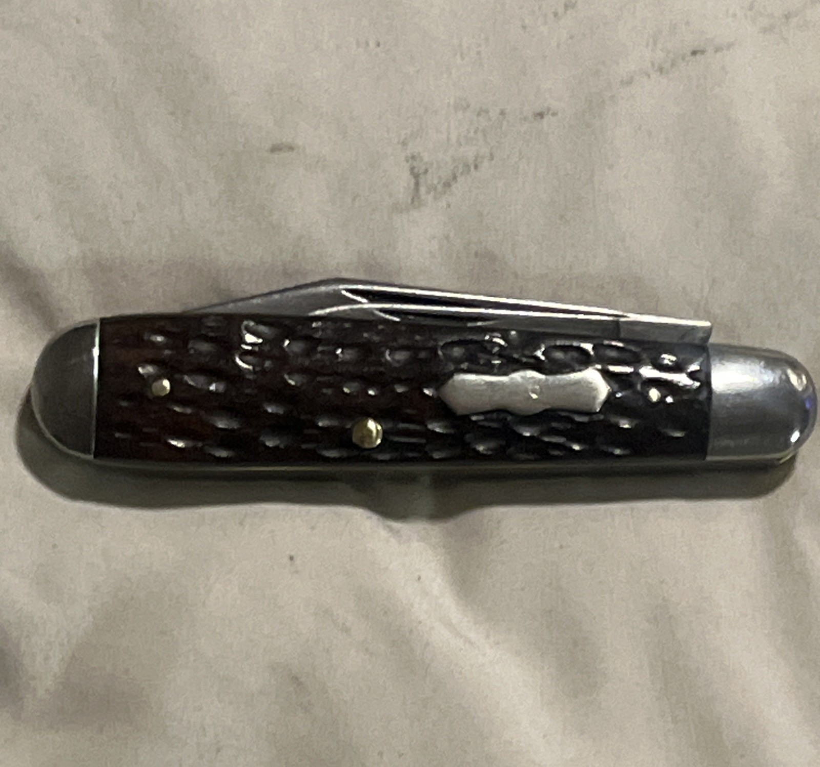 1920S Robeson ShurEdge 626636 Red Bone Swell end Jackknife No Cracks Great Snap