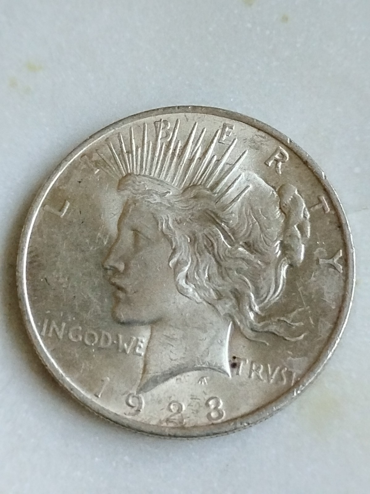 Very Pretty 1923 Peace Dollar-Lowest Price On Ebay-Free Shipping (g) Very Pretty 1923 Peace Dollar-Lowest Price On Ebay-Free Shipping (g)