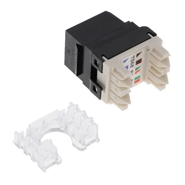Panduit NetKey cat6 jacks Cat6 Keystone Jack black Box of 50 Data Jacks NEW Panduit NetKey cat6 jacks Cat6 Keystone Jack black Box of 50 Data Jacks NEW