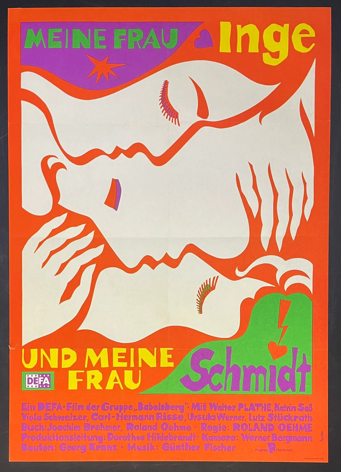 Meine Frau Inge und meine Frau Schmidt (1985) Original German Poster 23x32