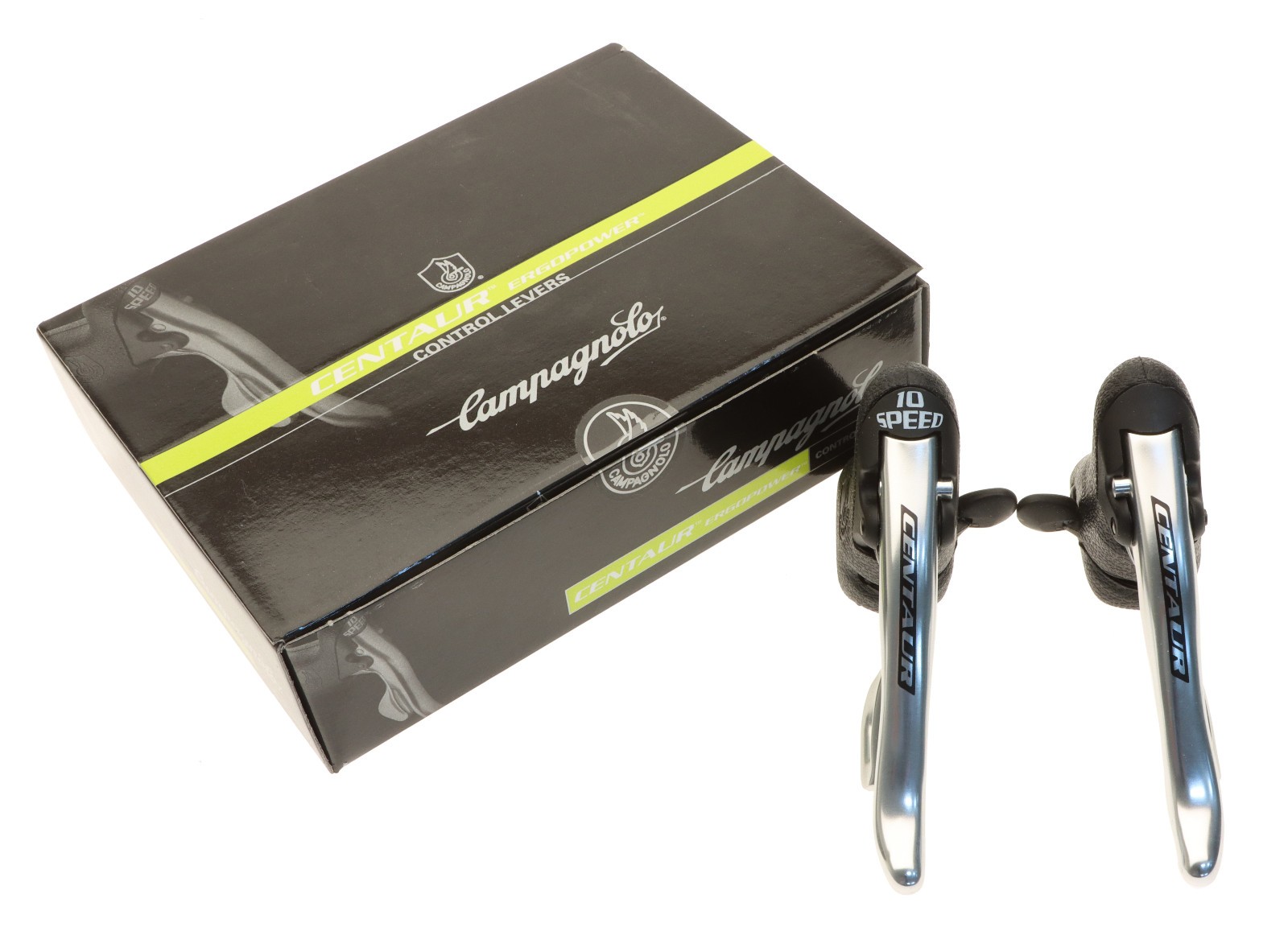 Campagnolo Centaur 10 Speed Silver Ergopower Brake Levers Shifters 2006 NOS NEW Campagnolo Centaur 10 Speed Silver Ergopower Brake Levers Shifters 2006 NOS NEW