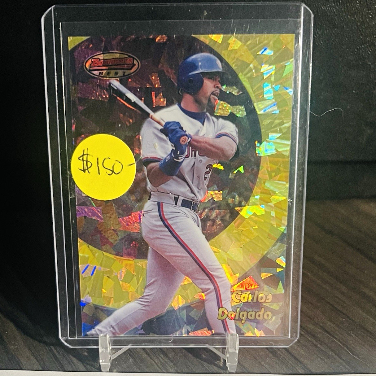 1998 BOWMANS BEST CARLOS DELGADO ATOMIC REFRACTOR-# /100…GREAT SHAPE 1998 BOWMANS BEST CARLOS DELGADO ATOMIC REFRACTOR-# /100…GREAT SHAPE