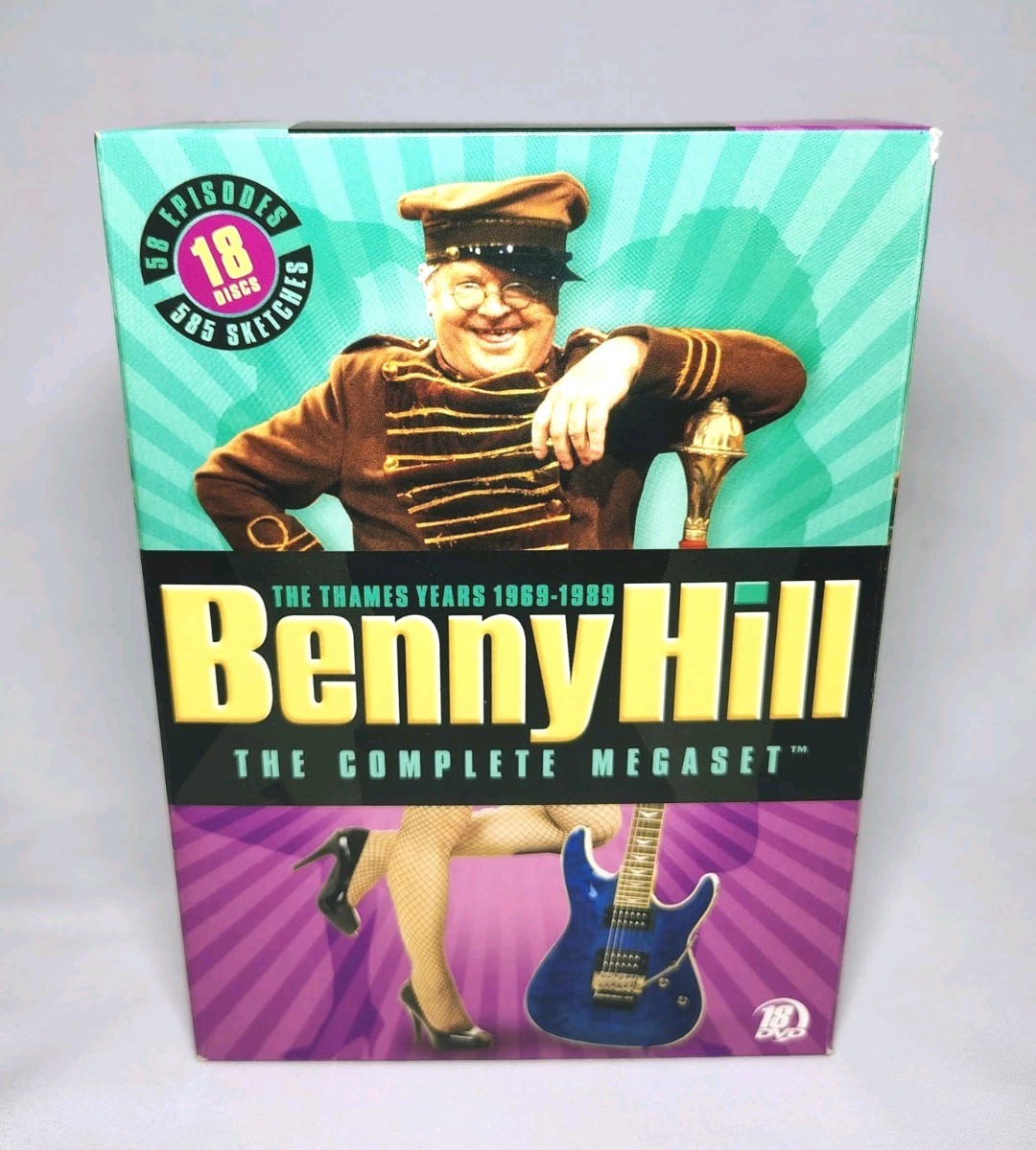 Benny Hill The Thames Years 1969-1989 The Complete Megaset (DVD, 2007, 18-Disc) Benny Hill The Thames Years 1969-1989 The Complete Megaset (DVD, 2007, 18-Disc)