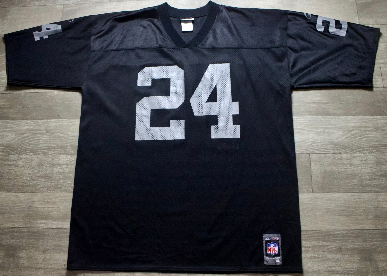 Vintage Charles Woodson #24 Oakland Raiders Reebok Jersey Mens XL NFL Football