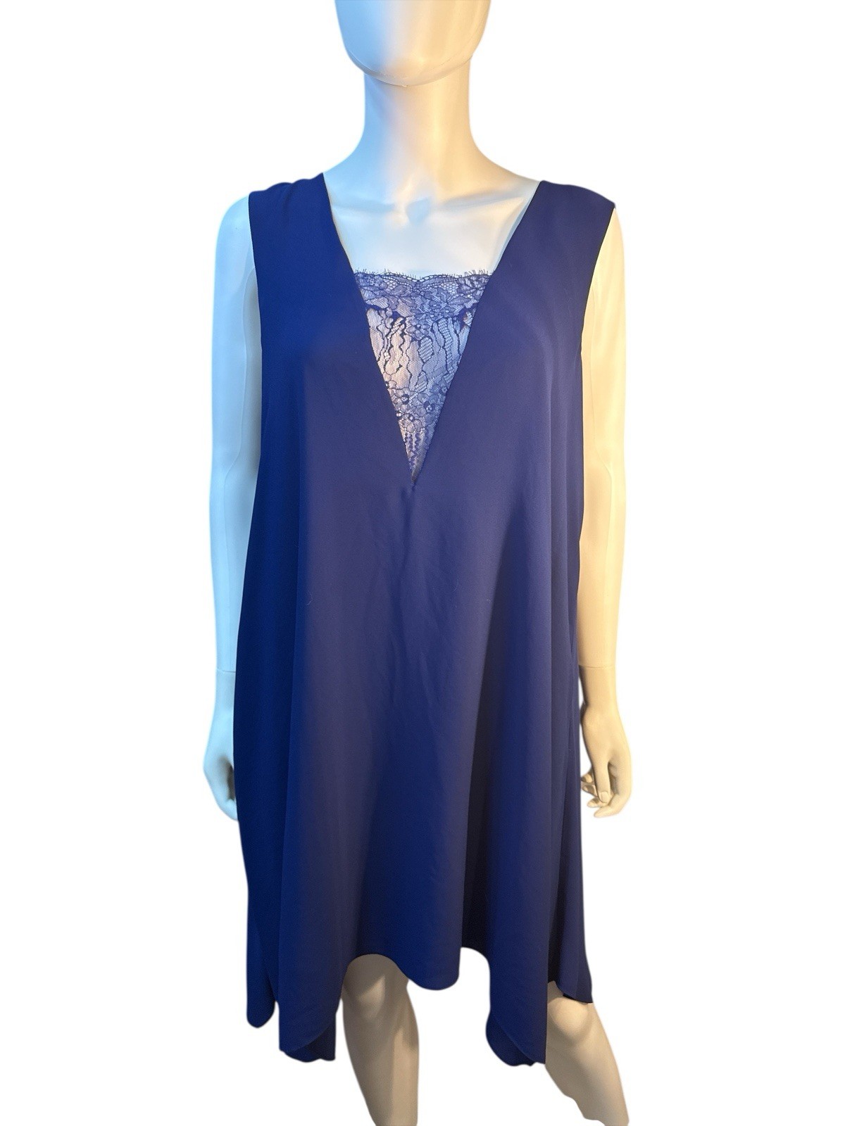 BCBGMaxAzria Mini Alie Sleeveless A-LIne OreintBlue Dress MSRP $198 Size L, NWT BCBGMaxAzria Mini Alie Sleeveless A-LIne OreintBlue Dress MSRP $198 Size L, NWT