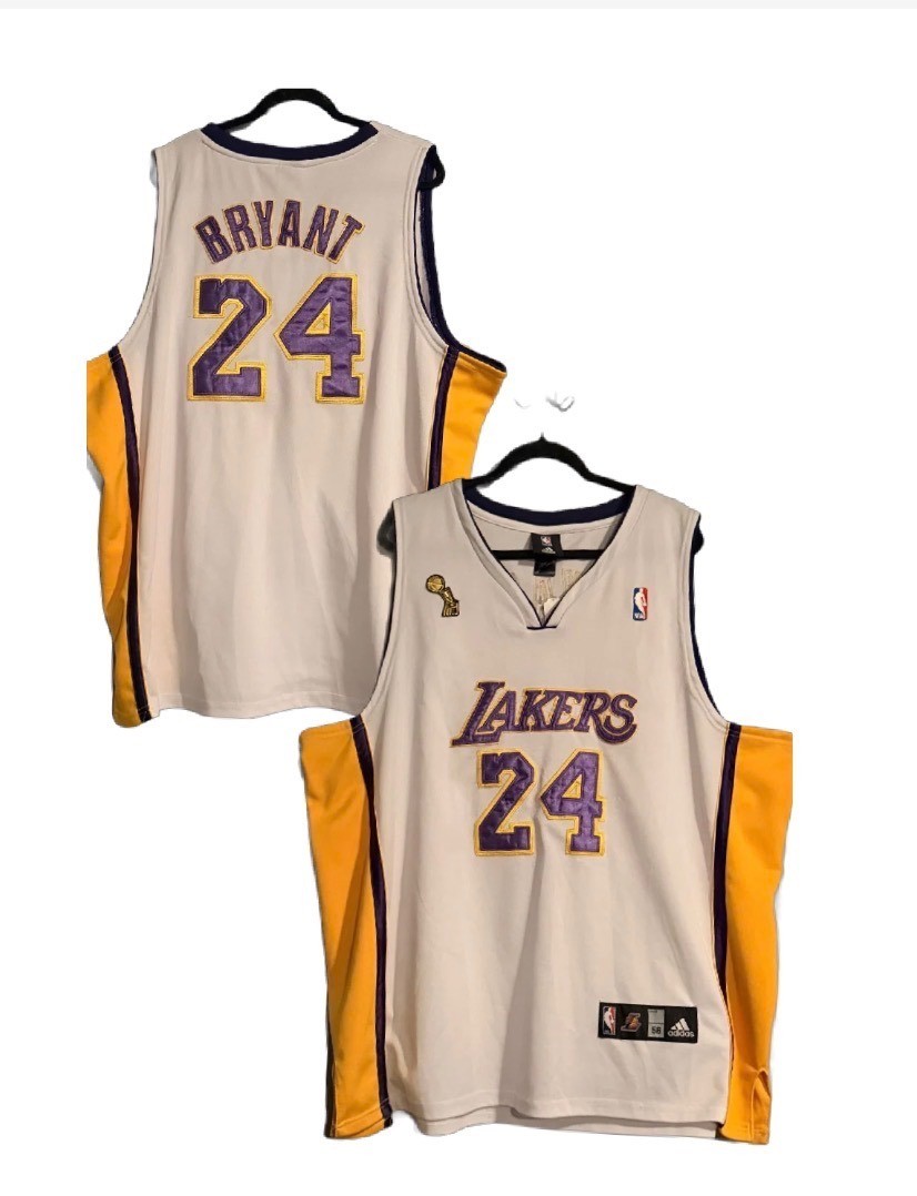 Vintage Adidas Kobe Bryant Los Angeles Lakers 24 NBA Finals Sunday White Jersey Vintage Adidas Kobe Bryant Los Angeles Lakers 24 NBA Finals Sunday White Jersey