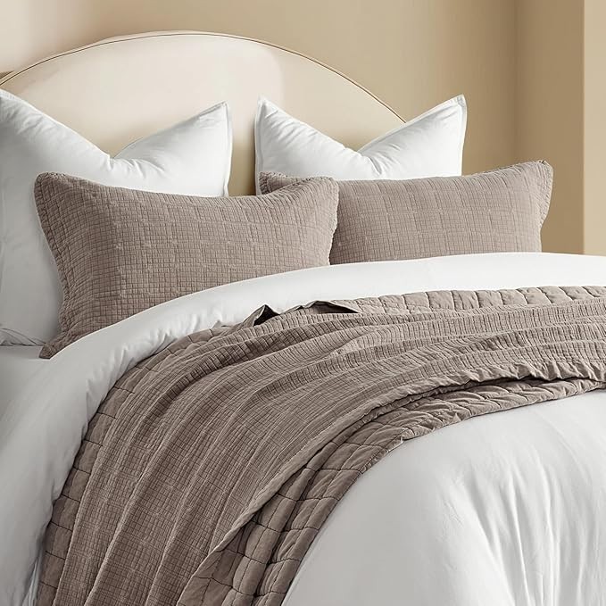 EverGrace Stonewashed Cotton Quilt Set Full/Queen 92