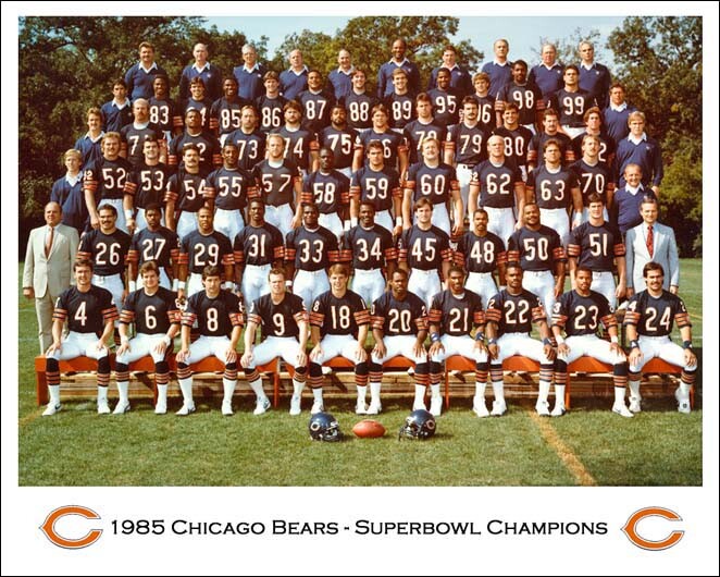1985 CHICAGO BEARS Team Glossy 8x10 Photo Superbowl Champs Print Roster Poster 1985 CHICAGO BEARS Team Glossy 8x10 Photo Superbowl Champs Print Roster Poster